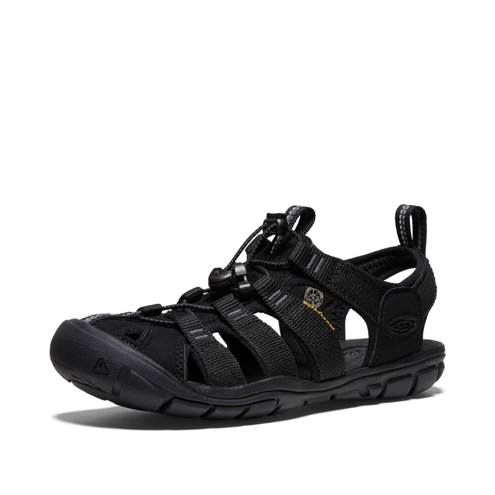 KEEN Women's CLEARWATER CNX Sandal, BLACK/BLACK, 10 M US